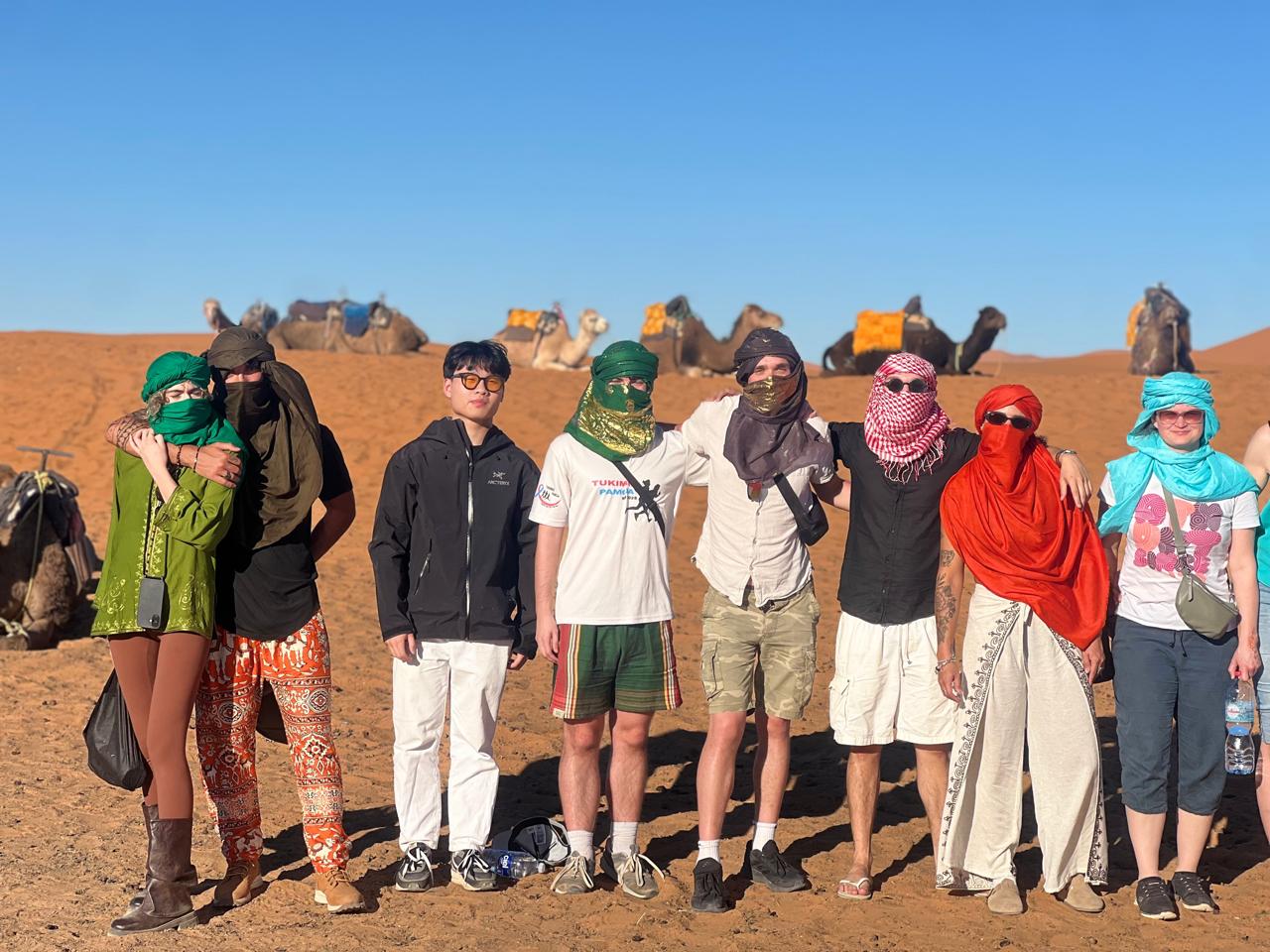 Sunset colours over the Sahara