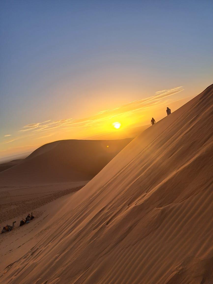 A colourful welcome in the desert camp