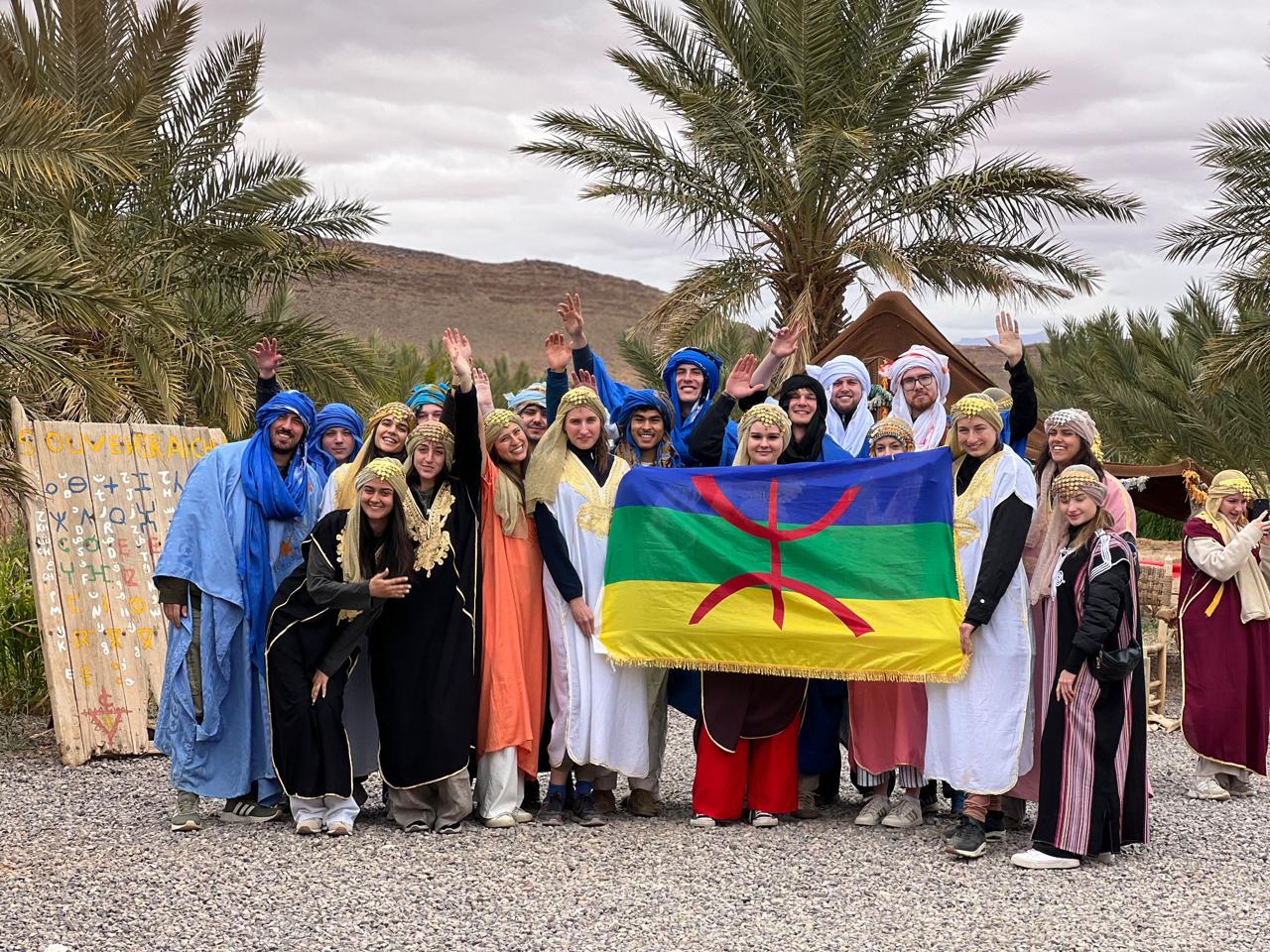 A colourful desert gathering